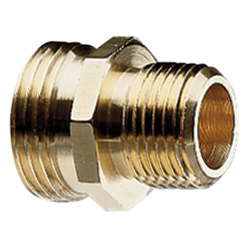 Gilmour 807504-1002  Heavy Duty Model Double Male Connector 1/2 in. NPT x 3/4 in. NH Image 0
