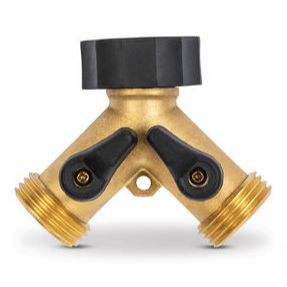 Gilmour 813004-1001  Shut Off Valve Pro Brass Dual Image 0
