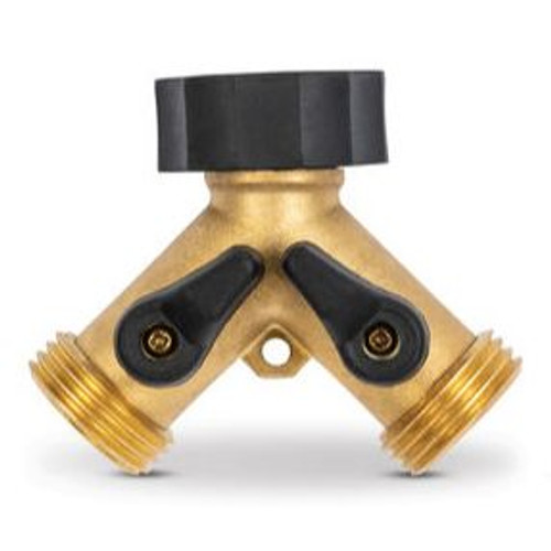 Gilmour 813004-1001  Shut Off Valve Pro Brass Dual Image 0