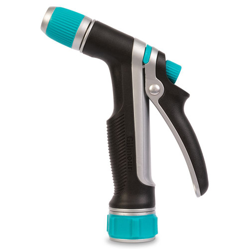 Gilmour 825202-1001  Heavy Duty Rear Control Pre-set Watering Nozzle with Swivel Connect Image 1