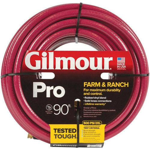 Gilmour 829901-1021  5/8" x 90' Professional Farm & Ranch Hose Image 1