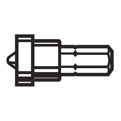 Lutz 23022  #2 Phillips x 1" Drywall Insert Bits - 100 per Jar Image 0