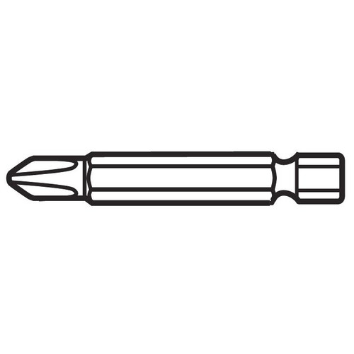 Lutz 23023  #2 Phillips x 2" Power Bits - 125 per Jar Image 0