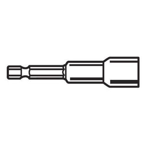 Lutz 23047  2-9/16" x 3/8" Magnetic Nut Setter - 25 per Jar Image 0