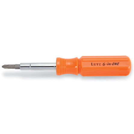 Lutz 26030  6-in-One Screwdriver - Orange Image 0