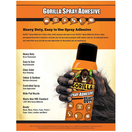 Gorilla Glue 63015-02  Gorilla Heavy Duty Spray Adhesive - 14 oz Image 1