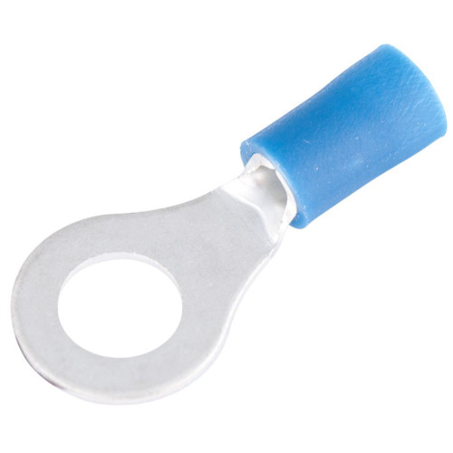 GB Gardner Bender 20-105  Vinyl Insulated Ring Terminal for #12-1/4" Stud - Blue 16-14 AWG - 17 per Package Image 0