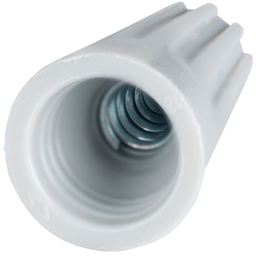 GB Gardner Bender 25-001  WireGard High Performance Twist-on Wire Connectors - Grey 22-16 AWG - 25 per Bag (GB-1) Image 3