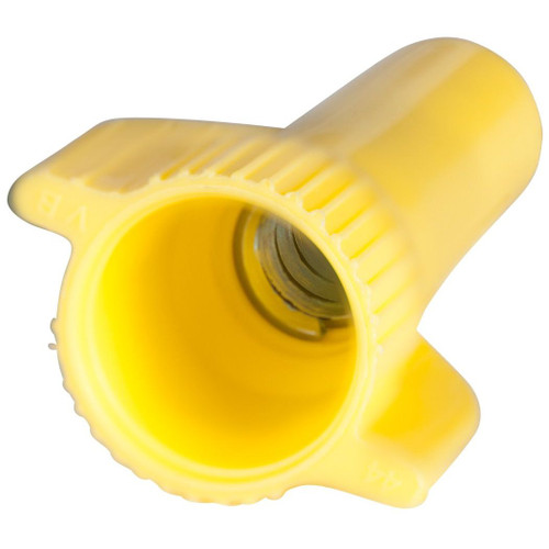 GB Gardner Bender 25-084  WingGard ULTRA High-Leverage Easy-on Wing-type Twist-on Wire Connector - Yellow #22-#10 AWG - 25 per Bag Image 1