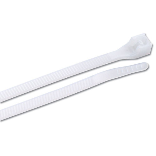 GB Gardner Bender 45-308  8" Double Lock Cable Ties 75-lb Natural White - 20 per Bag Image 0