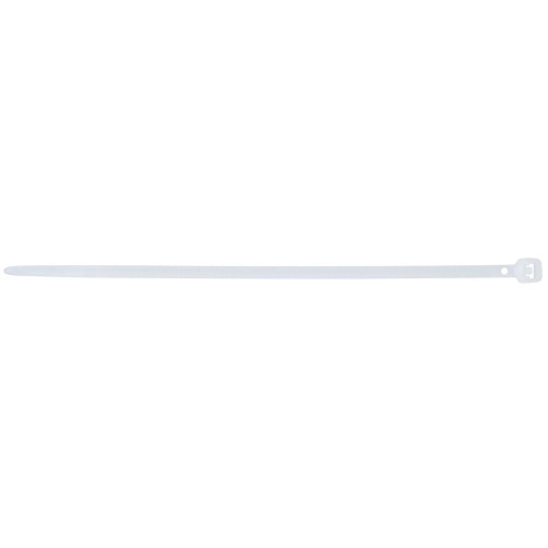 GB Gardner Bender 46-104  4" Double Lock Cable Ties 18-lb Natural White - 100 per Bag Image 0