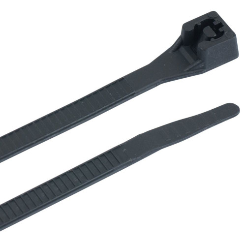 GB Gardner Bender 46-310UVB  11" Double Lock Cable Ties 75-lb Black - 100 per Bag Image 0