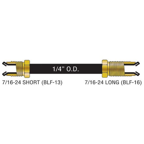 AGS Company PA-430  1/4" x 30" Poly-Armour PVF Coated Steel Brake Line for Domestic Vehicles- SAE Inverted Flare Brakeline Image 1
