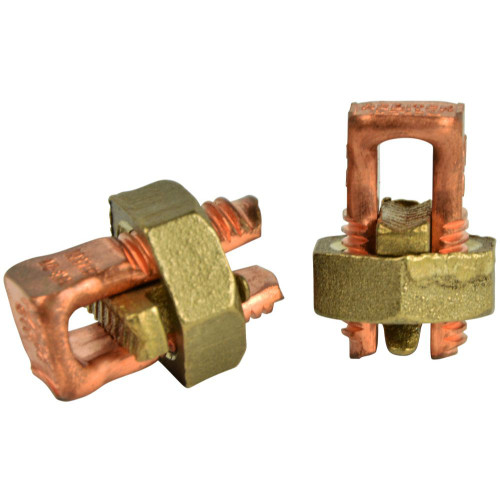 GB Gardner Bender GSBC-4  #8-#4 AWG Solid Copper Split Bolt Connectors - 2 per Package Image 0
