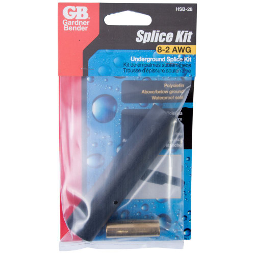 GB Gardner Bender HSB-28   #8-2 AWG Underground Butt Splice Kit for Waterproof Repairs Image 1