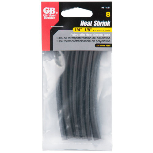 GB Gardner Bender HST-AST  8-Piece Heat Shrink Tubing Assortment Image 1