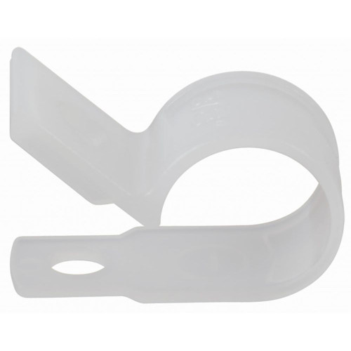 GB Gardner Bender PPC-1538  3/8" Plastic Cable Clamps - Natural White - 15 per Package  Image 0
