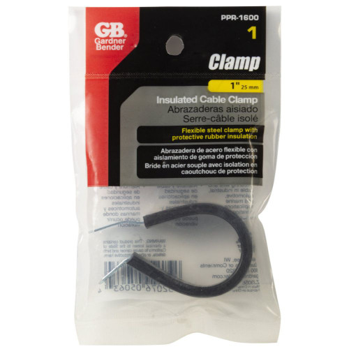 GB Gardner Bender PPR-1600  1" Rubber Insulated Cable Clamp - 1 per Package Image 1