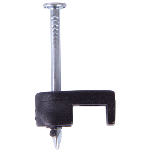 GB Gardner Bender PSB-160  3/16" Black Plastic Staple for Low Voltage/Bell/Speaker Wire - 100 per Package Image 0