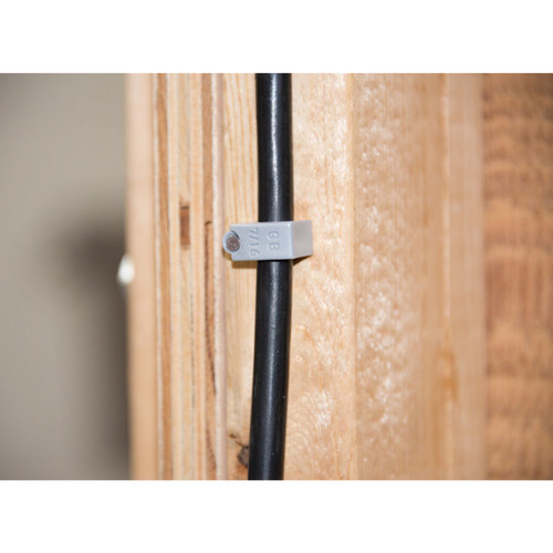 GB Gardner Bender PSG-15  7/16" Gray Plastic Coaxial Cable Staple - 15 per Package Image 2