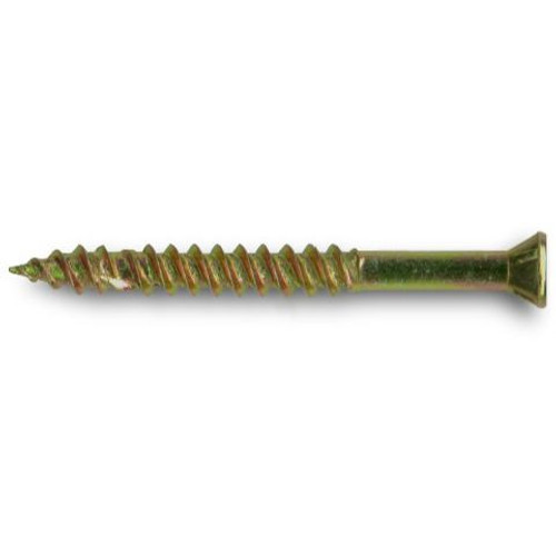 Fastap B150TT  #6 x 1-1/2" Trimtite Self Drilling Wood Finishing Screws with Yellow Zinc Finish - Square Drive Head 100 per Package Image 0 Fastap B150TT  #6 x 1-1/2" Trimtite Self Drilling Wood Finishing Screws with Yellow Zinc Finish - Square Drive Head 100 per Package Image 0