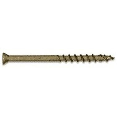 Fastap Plus DFH250WSQ  #9 x 2-1/2" Finish Head Exterior Self Drilling Wood Screws with DuracoatXT - Square Drive Head 500 per Package Image 0