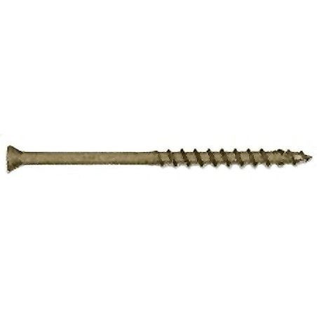 Fastap Plus DFH300SQ  #9 x 3" Finish Head Exterior Self Drilling Wood Screws with DuracoatXT - Square Drive Head 100 per Package Image 0