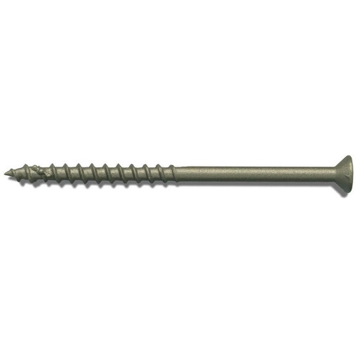 Fastap Plus DOC314W  #10 x 3-1/4" Exterior Self Drilling Wood Screws with DuracoatXT - Phillips Drive Head 500 per Package Image 0
