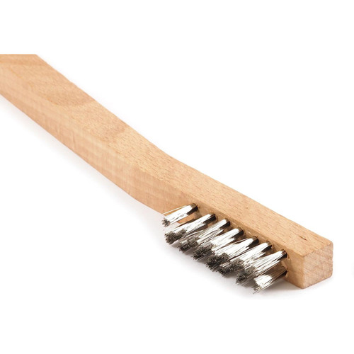 Forney 70506  Stainless Steel Wire Scratch Brush with Wood Handle 7-3/4" Image 1