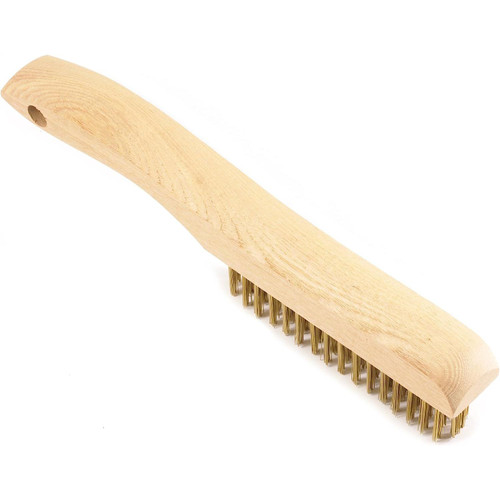 Forney 70519  Wire Scratch Brush-Brass-Wood Shoe Hndl 10 Image 3