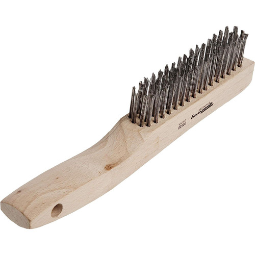 Forney 70520  Wire Scratch Brush-Ss-Wood Shoe Hndl 10-1/ Image 3