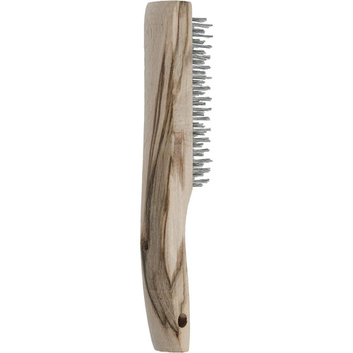 Forney 70520  Wire Scratch Brush-Ss-Wood Shoe Hndl 10-1/ Image 4
