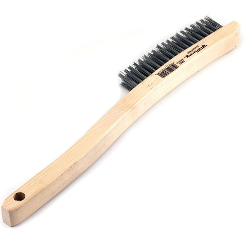 Forney 70521  Wire Scratch Brush-Ss-Curved Wd Hndl 13-3/ Image 1