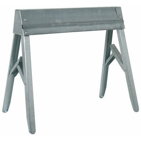 Fulton TS-11  Galvanized Folding Steel Sawhorse - 1 per Package Image 1