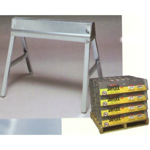 Fulton TS-11  Galvanized Folding Steel Sawhorse - 1 per Package Image 3
