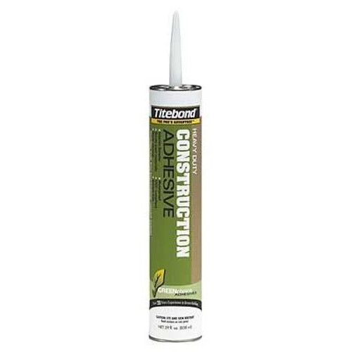 Franklin 7472  Titebond GREENchoice Solvent Free Heavy Duty Construction Adhesive - 28-oz Cartridge Image 0 Franklin 7472  Titebond GREENchoice Solvent Free Heavy Duty Construction Adhesive - 28-oz Cartridge Image 0