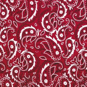 Chill-Its 6700  Evaporative Cooling Bandana - Tie Style - Red Western Design (12305) Image 4