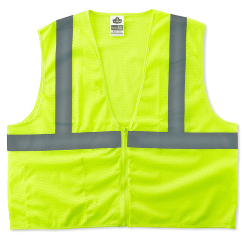 GloWear 8210Z  Class 2 Lime Economy Vest - Large/X-Large (21055) Image 0