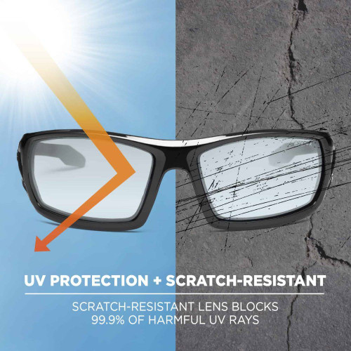 Skullerz 50080E Odin Safety Glasses Black Frame Sunglasses - Indoor/Outdoor Lens Image 3 Skullerz 50080E Odin Safety Glasses Black Frame Sunglasses - Indoor/Outdoor Lens Image 3