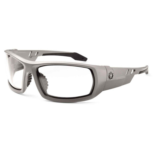 Skullerz 50100E Odin Safety Glasses Matte Gray Frame Sunglasses - Clear Lens Image 0