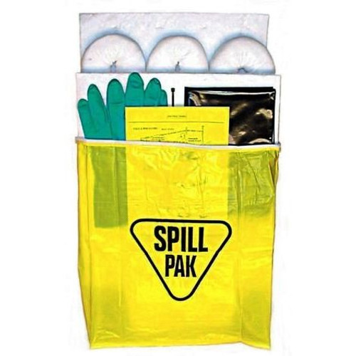 EnviroMet SP-2O  Economy Oil Only Spill Kit with Water-Resistant Yellow Plastic Bag Image 0