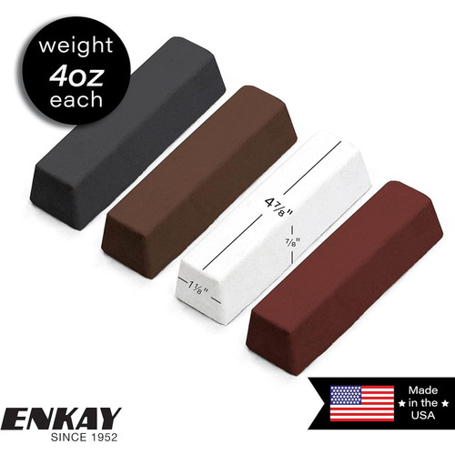 Enkay 150  4-Piece Jeweler's Rouge & Polishing Compound Kit Image 1
