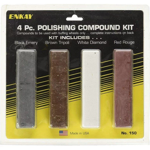 Enkay 150  4-Piece Jeweler's Rouge & Polishing Compound Kit Image 4