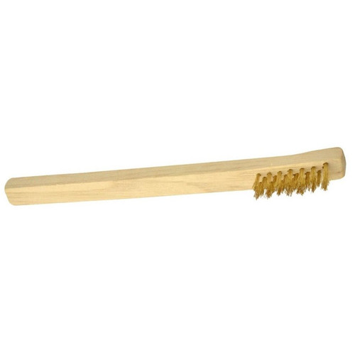 Enkay 1660-C  Brass Mini Wire Brush with Harwood Handle Image 0