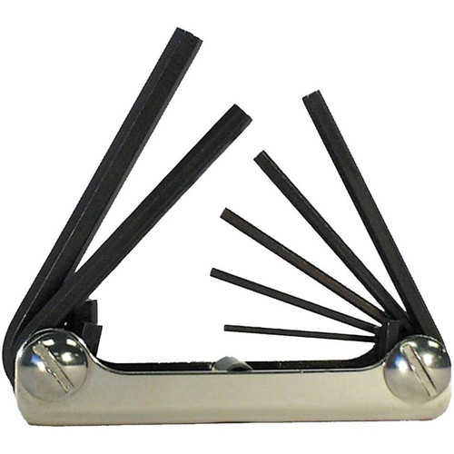 Eklind 21171  7 Piece Classic Fold-Up Metric Hex Key Set (1.5mm to 6mm) Image 0
