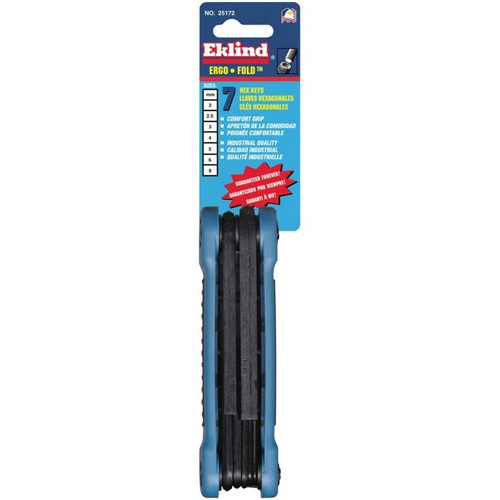 Eklind 25172  7 Piece Ergo-Fold Metric Fold-Up Hex Key Set (2.0mm to 8mm) Image 2