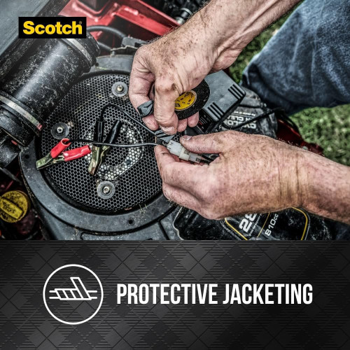 3M 10414NA  Scotch Super 33+ Vinyl Electrical Tape, 3/4-in by 450-in, 1-Roll with Dispenser Image 2