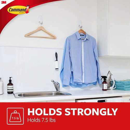 3M 17019-ES  Command White Clothes Hanger Large Image 1