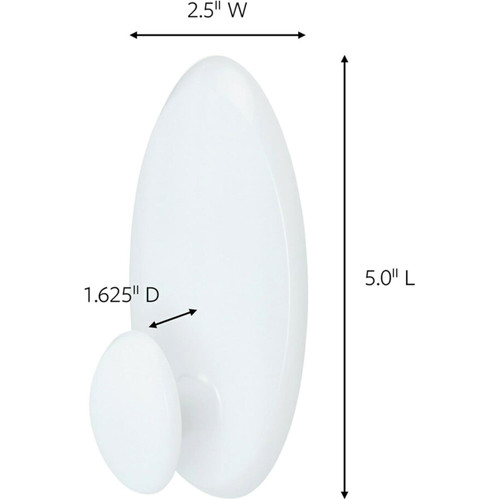 3M 17019-ES  Command White Clothes Hanger Large Image 2 3M 17019-ES  Command White Clothes Hanger Large Image 2