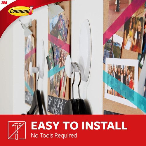 3M 17019-ES  Command White Clothes Hanger Large Image 3